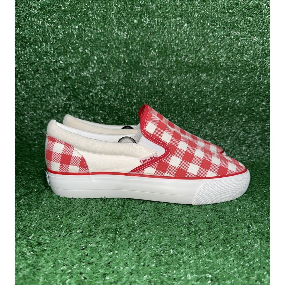 Vintage MUDD Y2K Checkerboard Low Top Slip On POPPY Vans Style Shoe Women Size 9